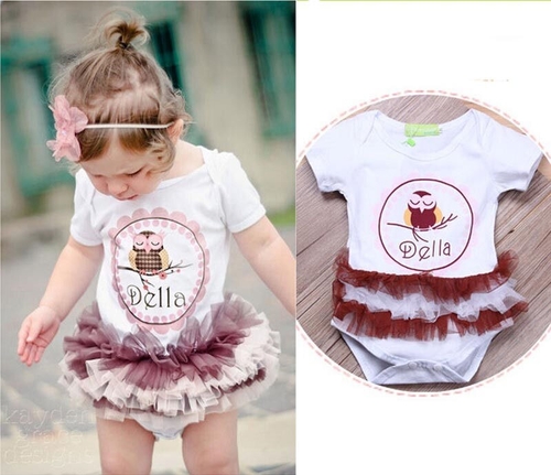 Newest Infant Kids Baby Girls Cotton Cartoon Bird