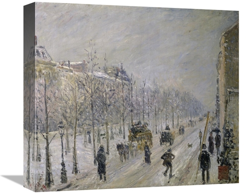 Global Gallery GCS-279436-16-142 16 in. The Effect of Snow on the Boul