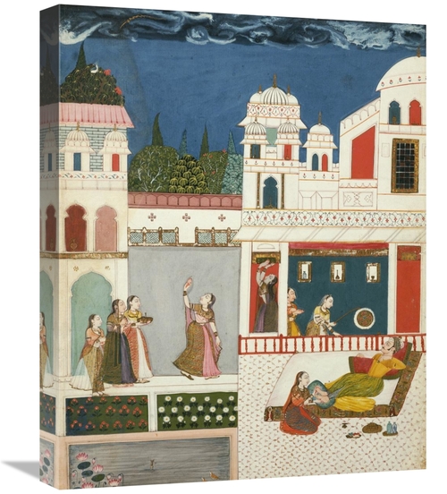 Global Gallery GCS-266822-22-142 22 in. A Lord with His Mistress, 