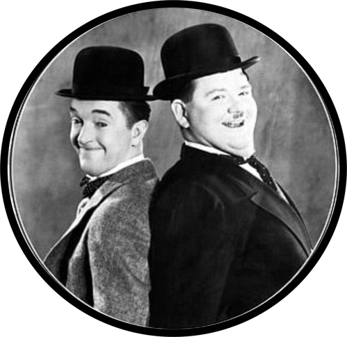 3 Inch Cloth  Patch Laurel And Hardy