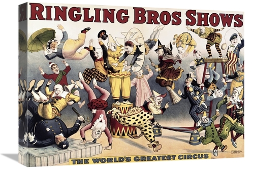 Global Gallery GCS-281076-22-142 22 in. Ringling Bros. Shows Art Print