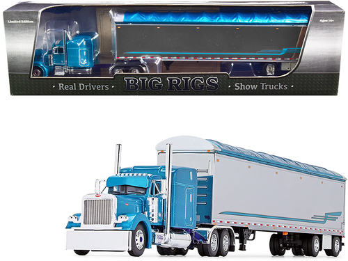 Peterbilt 379 63\ Mid-Roof Sleeper Cab with 53\' Walking Floor Trailer