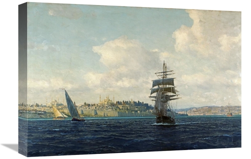 Global Gallery GCS-266224-22-142 22 in. A View of Constantinople Art P