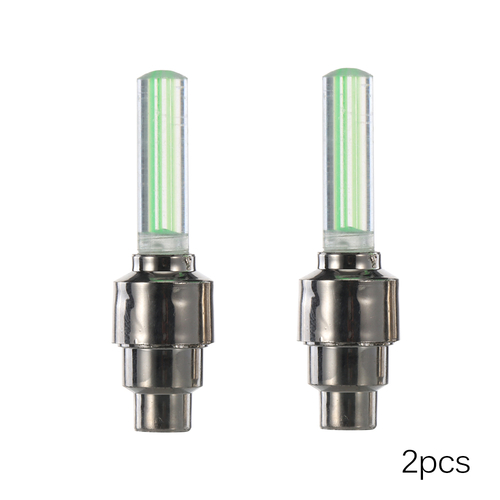 2pcs Tyre Wheel Valve Cap Light LED Lamp