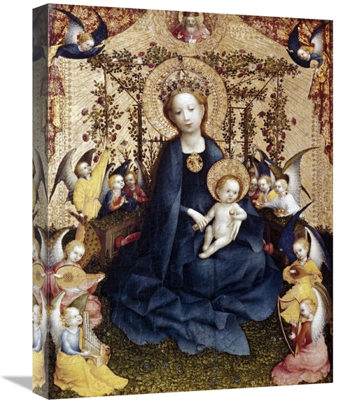 Global Gallery GCS-278247-22-142 22 in. Madonna in the Rose Garden Art