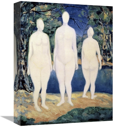 Global Gallery GCS-278359-16-142 16 in. Three Nude Figures Art Print -