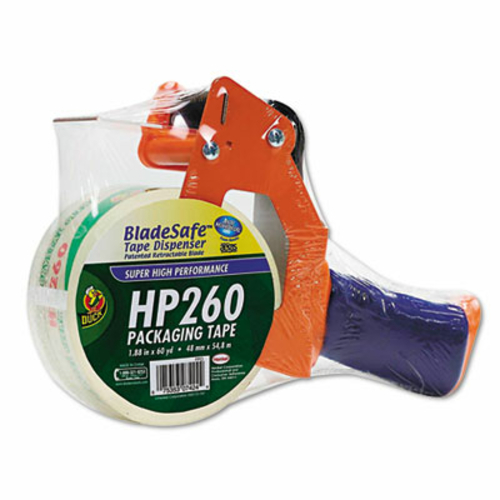 Duck 1078566 Bladesafe Antimicrobial Tape Gun w/Tape- 3" Core