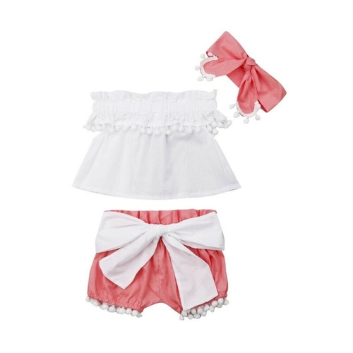 2019 3PCS Toddler Kid Baby Girls Clothes Summer