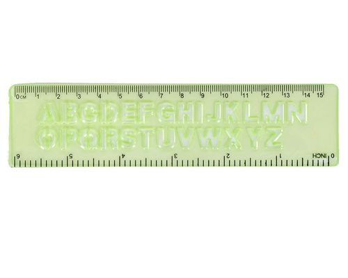 Green Alphabetical Stencil