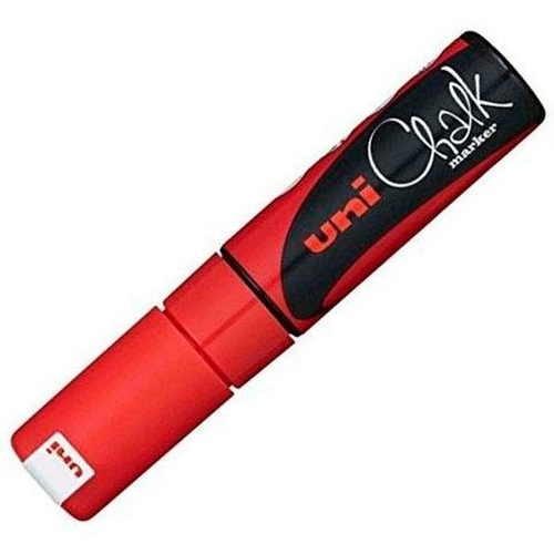 Liquid chalk marker Uni-Ball PWE-8K Red (6 Pieces)