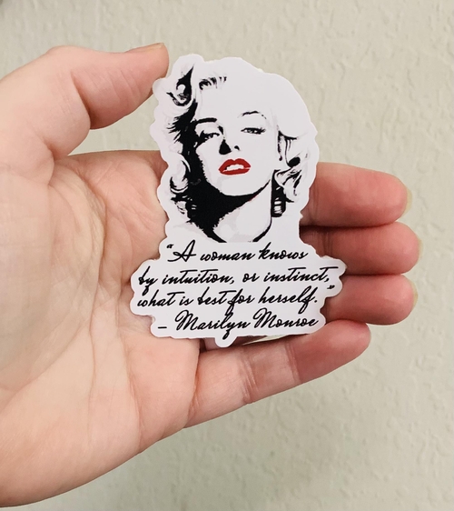 A Woman Knows-Marilyn Sticker/Magnet