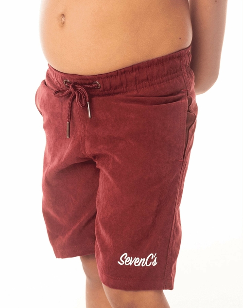 Main Burgundy Kids Shorts image