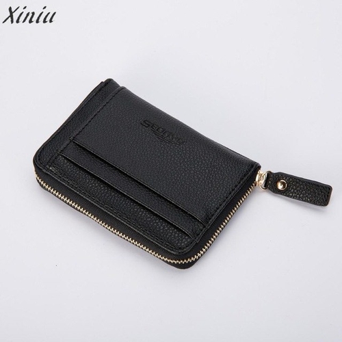 Top brand PU Leather Men Business Wallet Vintage