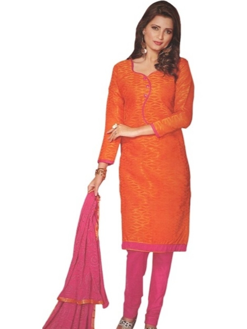 Women's Printed Salwar Suit Fabric With Dupatta