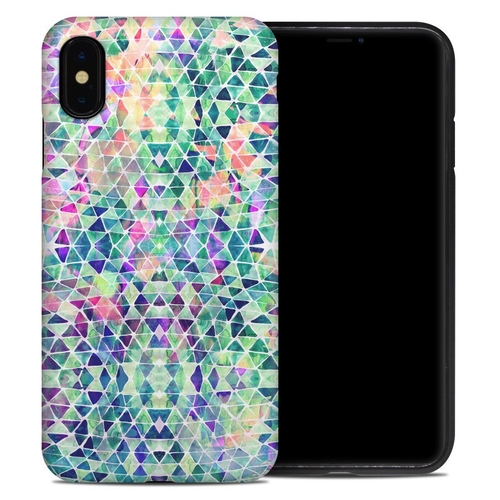 DecalGirl AIPXSMHC-PASTELTRIANGLE Apple iPhone XS Max Hybrid Case - Pa