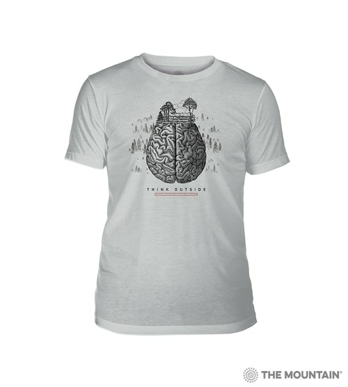 The Mountain 5487200 Grey Think Outside Tri-Blends T-Shirt - Small