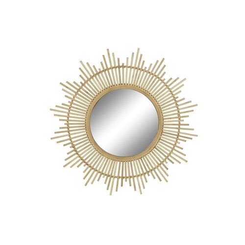 Wall mirror DKD Home Decor Natural Brown (80 x 2,5 x 80 cm)