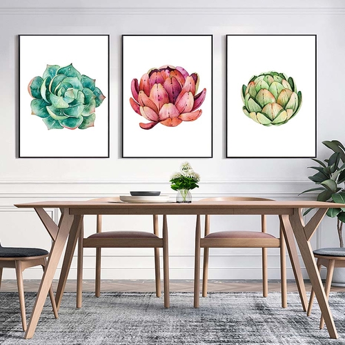 Nordic Succulent Cactus Posters And