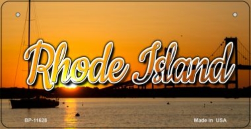 Smart Blonde BP-11628 3 x 6 in. Rhode Island River Sunset Novelty Meta