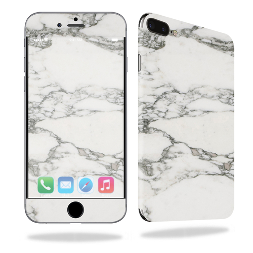 MightySkins APIPH7PL-White Marble Skin for Apple iPhone 7 Plus - White