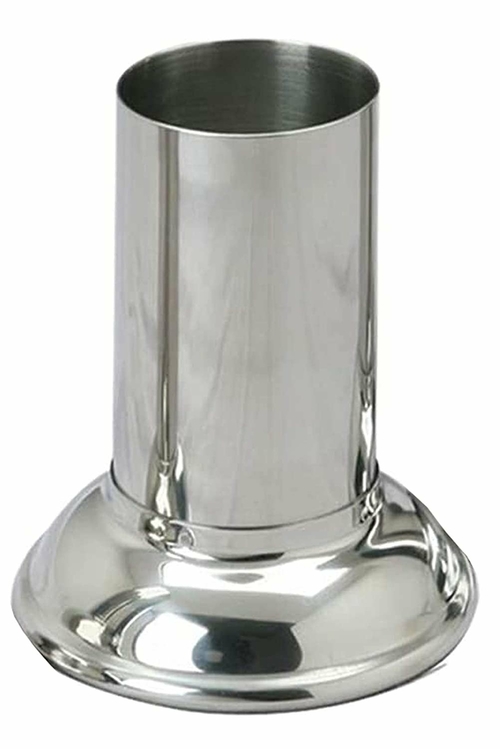 Dukal Stainless Steel Thermometer Jar 4 inch Metal Cups Unbreakable