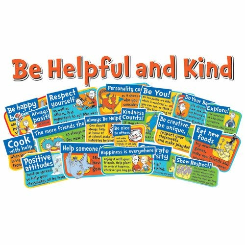 Eureka EU-847040 Dr. Seuss Be Kind & Helpful Bulletin Board Set