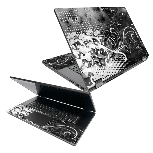 MightySkins LENIDC34015-Black Flourish Skin for Lenovo Ideapad C340 15