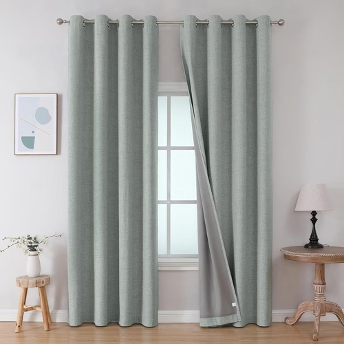 Blackout Curtains Length 2 Panels Set (SIZE-84x52inch)