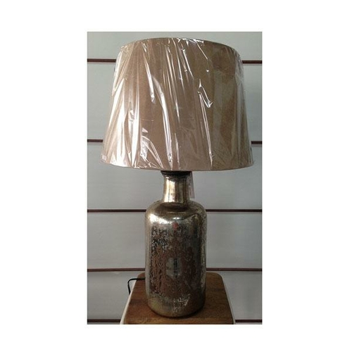 French Mercury Lamp With Suede Look Shade