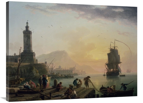Global Gallery GCS-459982-3040-142 30 x 40 in. A Calm at A Mediterrane