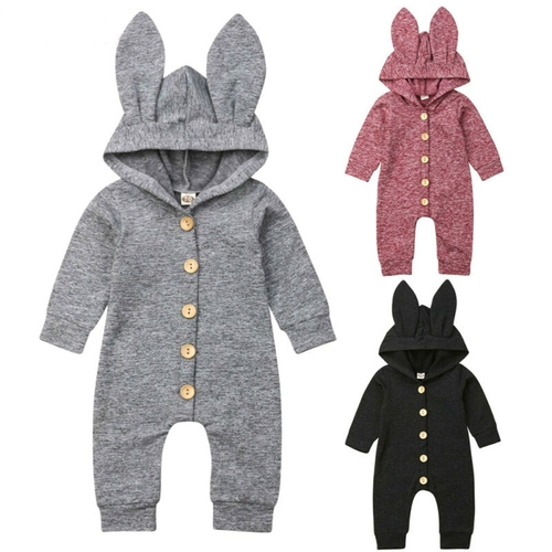 0 24M Baby Boy Girl Spring Autumn 3D Ears Hooded