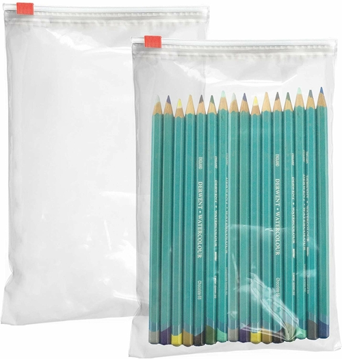 Pack of 100 Slider Zipper Bags 6 x 9. Clear Poly Bags 6x9. Thickness 3