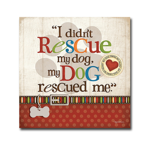 Artistic Home Gallery 3030345IG Rescue Dogs by Kathy Middlebrook Premi