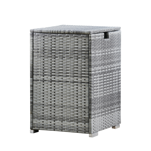 Teamson Home Grey Rattan Gas Bottle Storage Unit