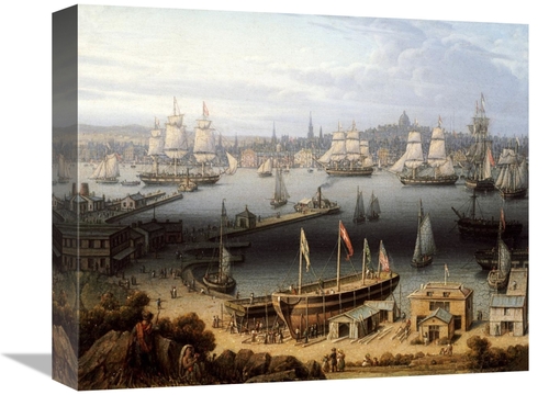 Global Gallery GCS-268502-16-142 16 in. Boston Harbor Art Print - Robe