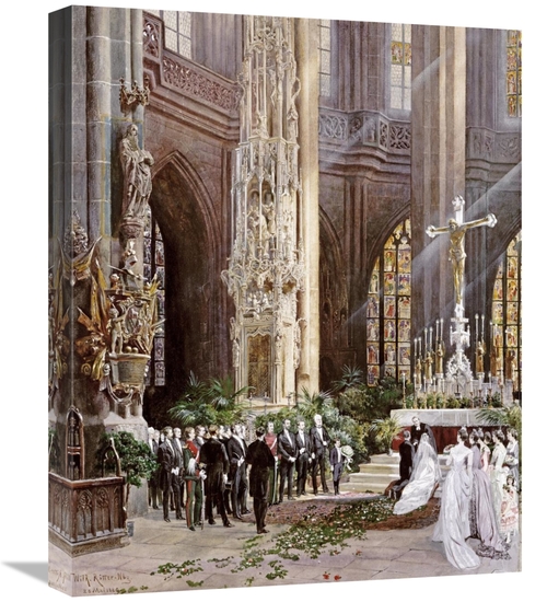 Global Gallery GCS-268465-22-142 22 in. A Wedding, Jacobi Church &