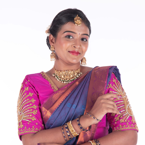 Main Bright Pink Bridal Blouse image