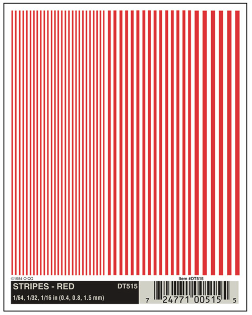Woodland Scenics WOO515 Stripes Red
