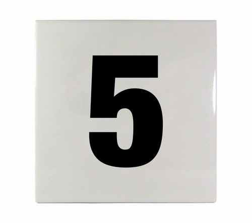 Inlays C611050 6 in. Smooth Ceramic Tile - No. 5