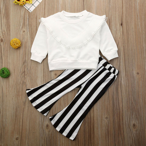 Pudcoco Autumn 2Pcs Toddler Kids Baby Girl Clothes