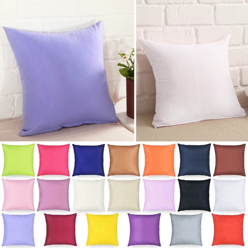 DIDIHOU 1pc 40x40cm Candy Color Pillow Case Solid