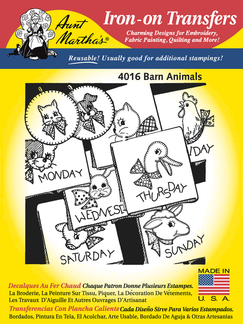 Aunt Martha's #4016 Barn Animals