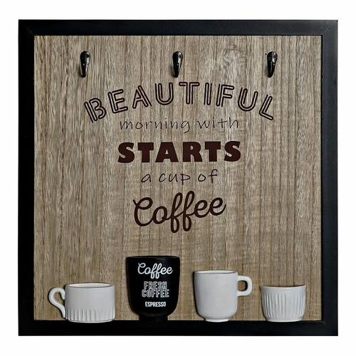 Wall mounted coat hanger DKD Home Decor 8424001775712 Wood Resin MDF