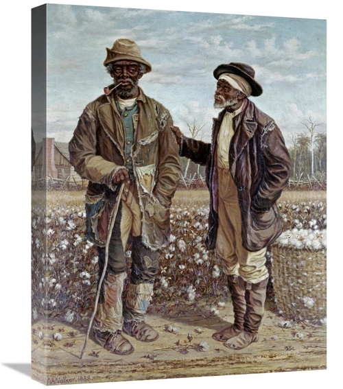 Global Gallery GCS-281460-22-142 22 in. Two Elderly Cotton Pickers Art