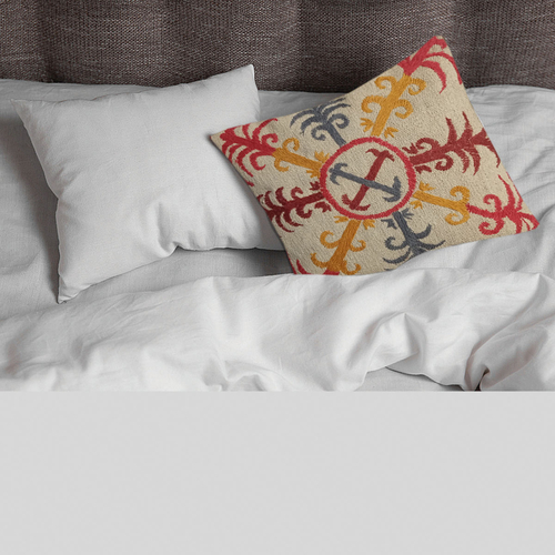 Embroidered Woolen Cinereous Cushion Covers