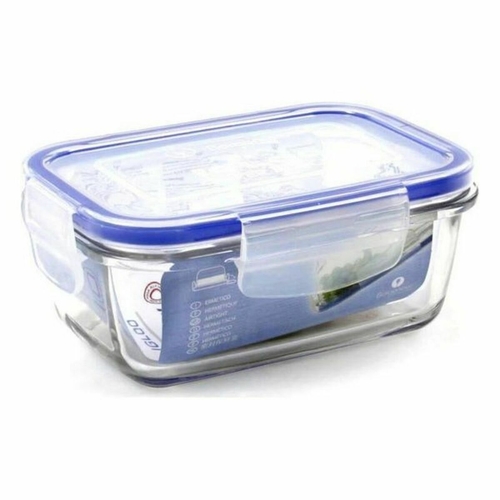 Hermetic Lunch Box Borgonovo Rectangular Transparent (14,5 x 10 x 6
