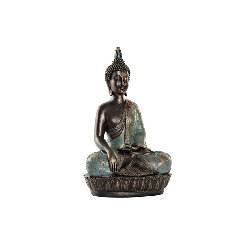 Decorative Figure DKD Home Decor 29 x 20 x 45,5 cm Buddha Turquoise