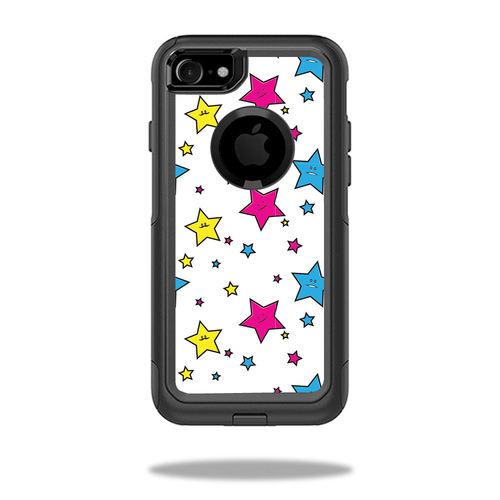 MightySkins OTCIP8-smiley stars Skin for Otterbox Commuter iPhone SE 2