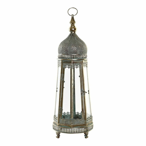 Lantern DKD Home Decor Metal Crystal Golden (25 x 25 x 71 cm)