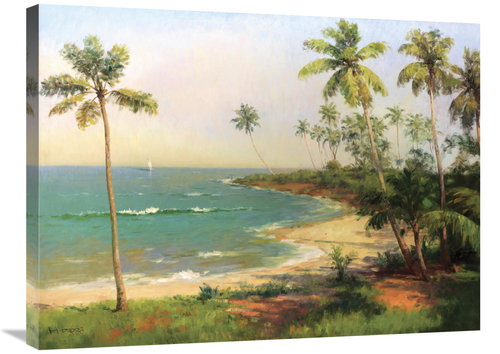 Global Gallery GCS-132401-2432-142 24 x 32 in. Tropical Coastline Art 